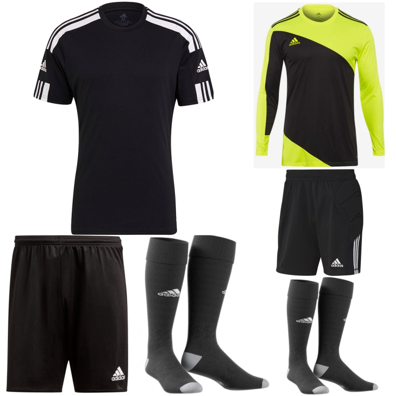 ADIDAS SQUADRA 21 SS KIT BUNDLE BLACK/WHITE