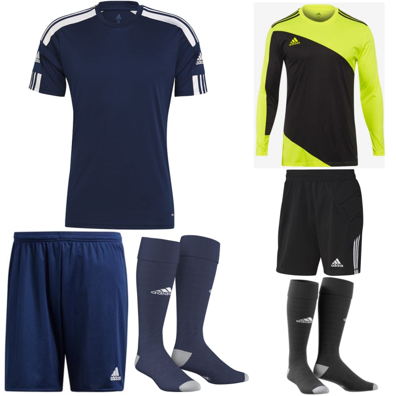 ADIDAS SQUADRA 21 SS KIT BUNDLE TEAM NAVY BLUE/WHITE