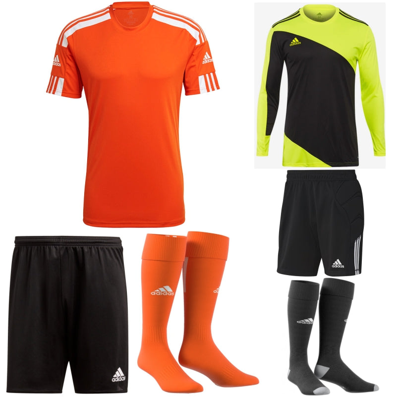 ADIDAS SQUADRA 21 SS KIT BUNDLE TEAM ORANGE/WHITE