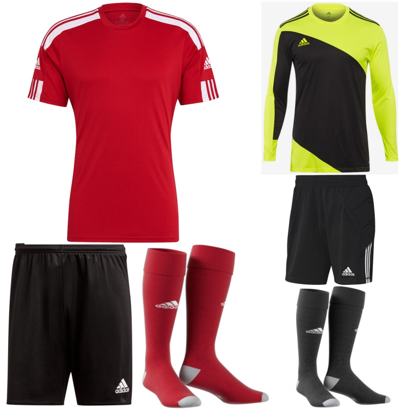 ADIDAS SQUADRA 21 SS KIT BUNDLE TEAM POWER RED/WHITE