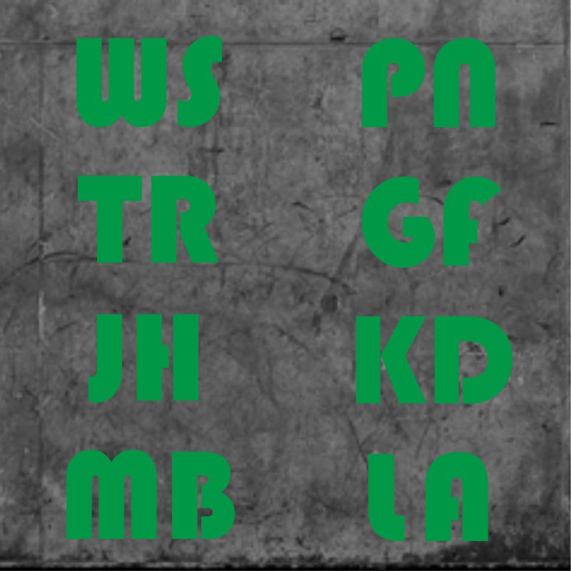 Bauhaus Initials Green