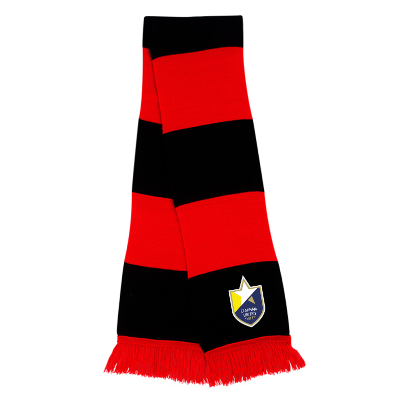 Clapham United Scarf Red/Black