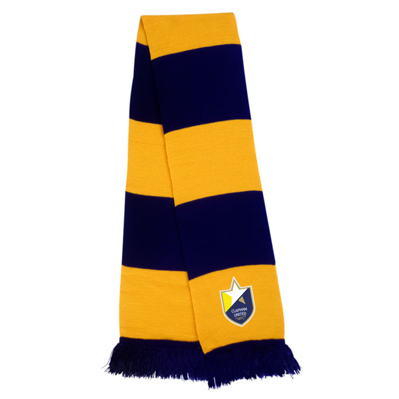 Clapham United Scarf Navy/Gold