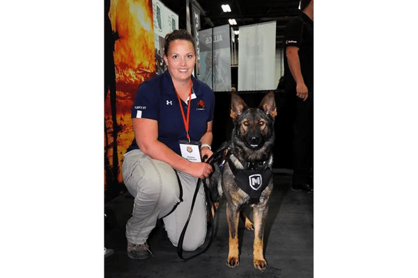 alberta k9 inc owner with dog