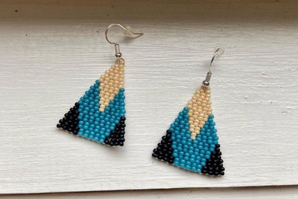 beadedmetis beaded earrings