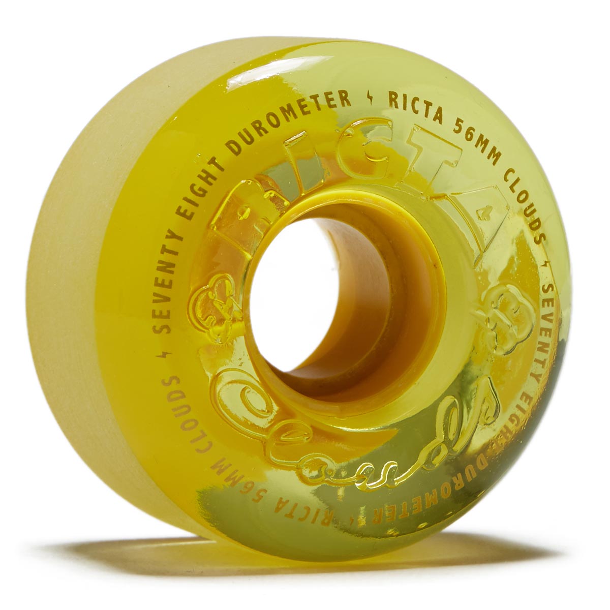 Ricta Hi Vis Clouds 78a Skateboard Wheels - Yellow - 56mm