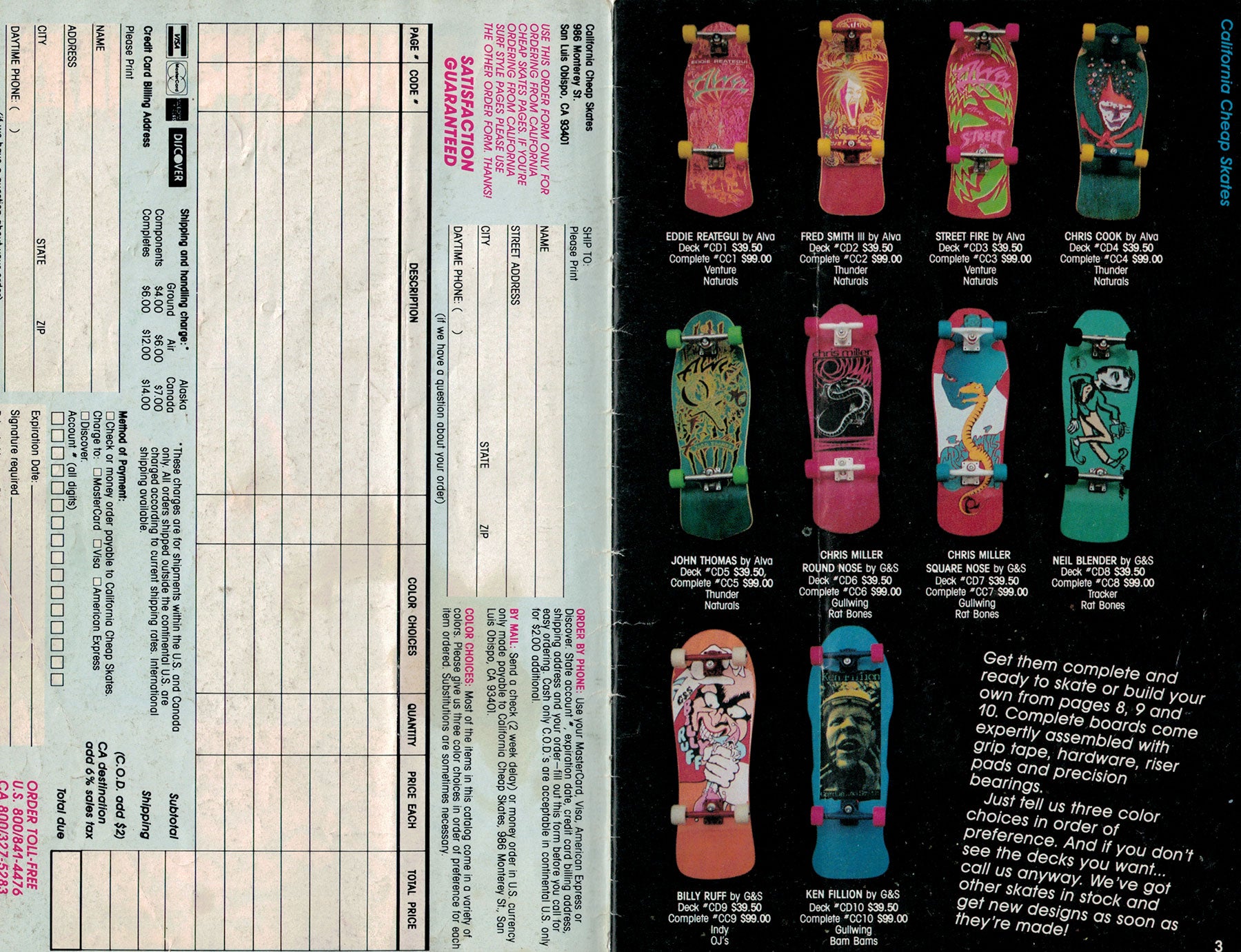CCS Skateboards 1987