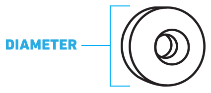 Skateboard Wheels Diameter Measured from the Top to the Bottom of the Wheel