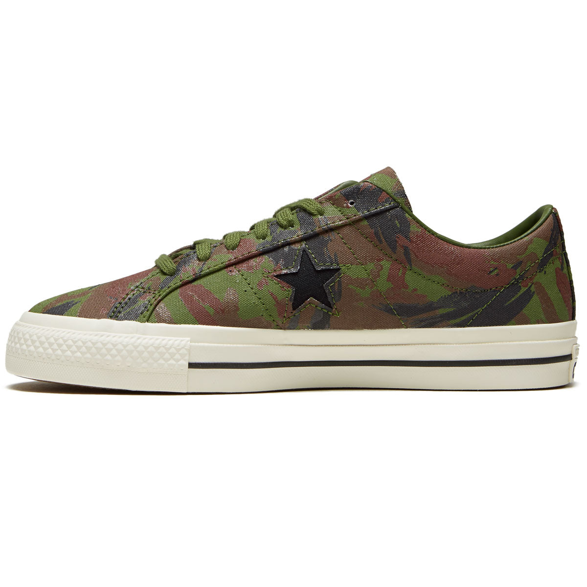 Converse One Star Pro Ox Shoes - Cypress Green/Black/Egret image 2