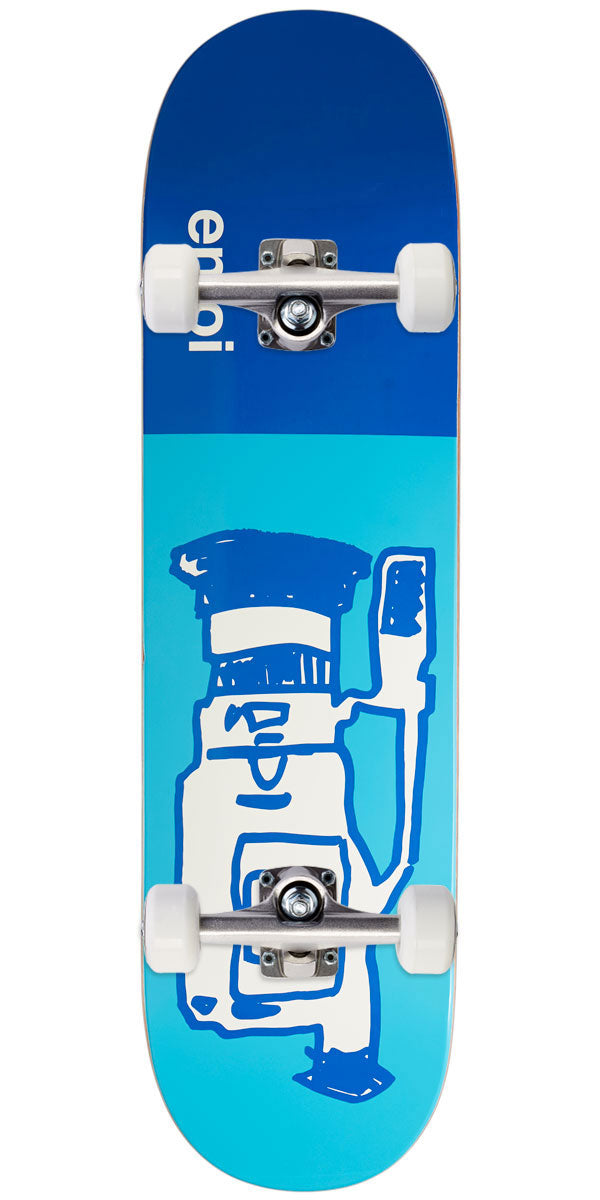 Enjoi Glitch R7 Skateboard Complete - Blue - 8.50