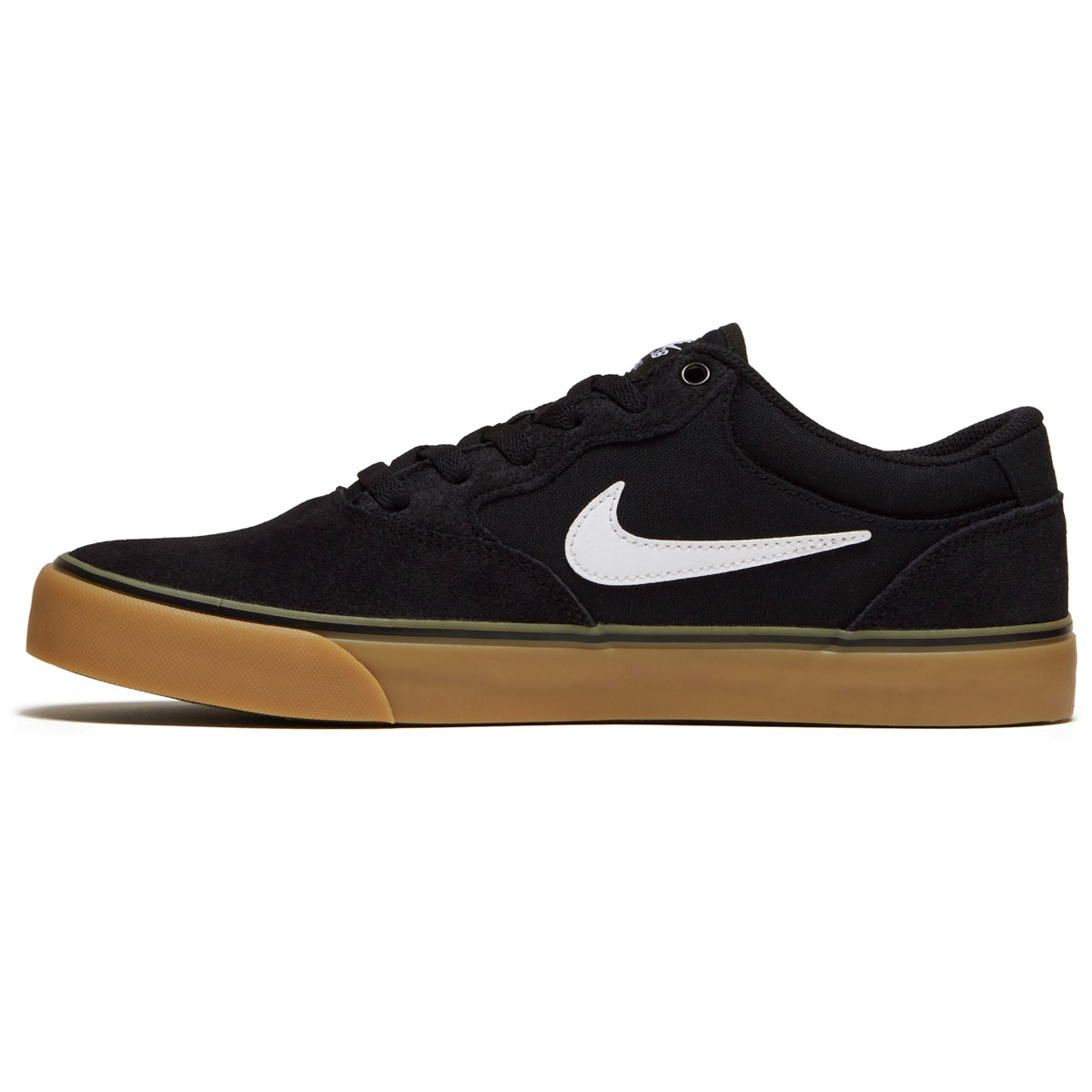 Nike SB Chron 2 Shoes - Black/White/Black/Gum Light Brown image 2