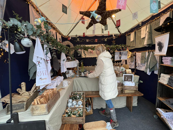 Hills of Hems Stand am Schwetzinger Weihnachtsmarkt