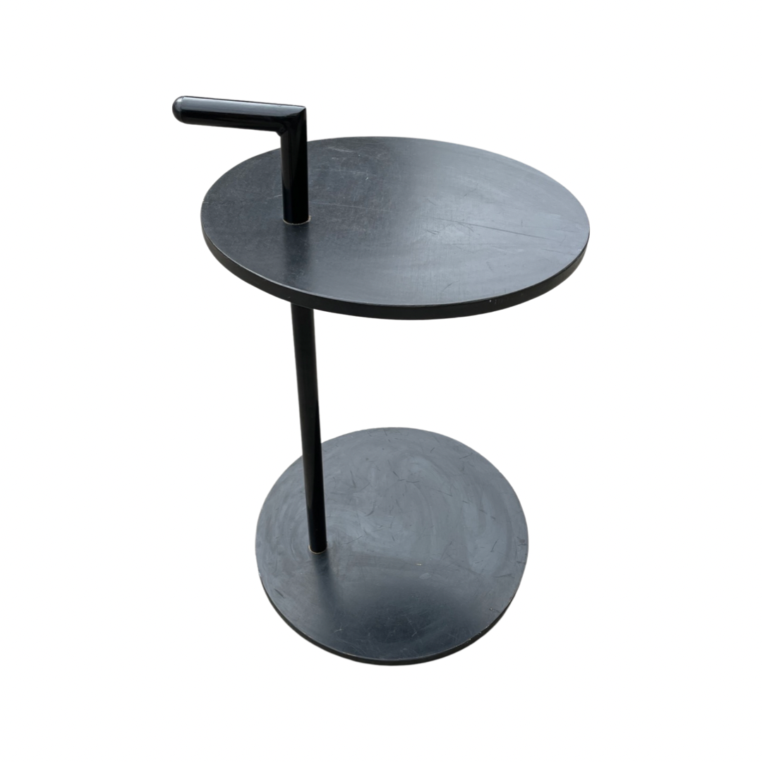 Post modern Black Round Side Table