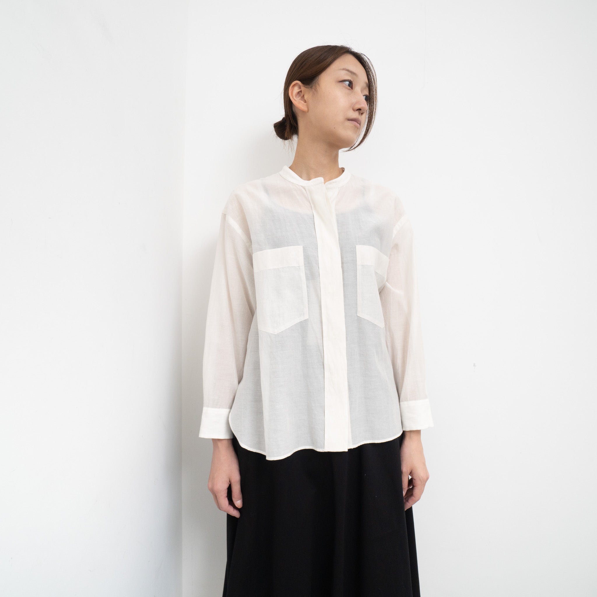 MARGARET HOWELL /WOMEN SHEER COTTON SILK – haus-netstore