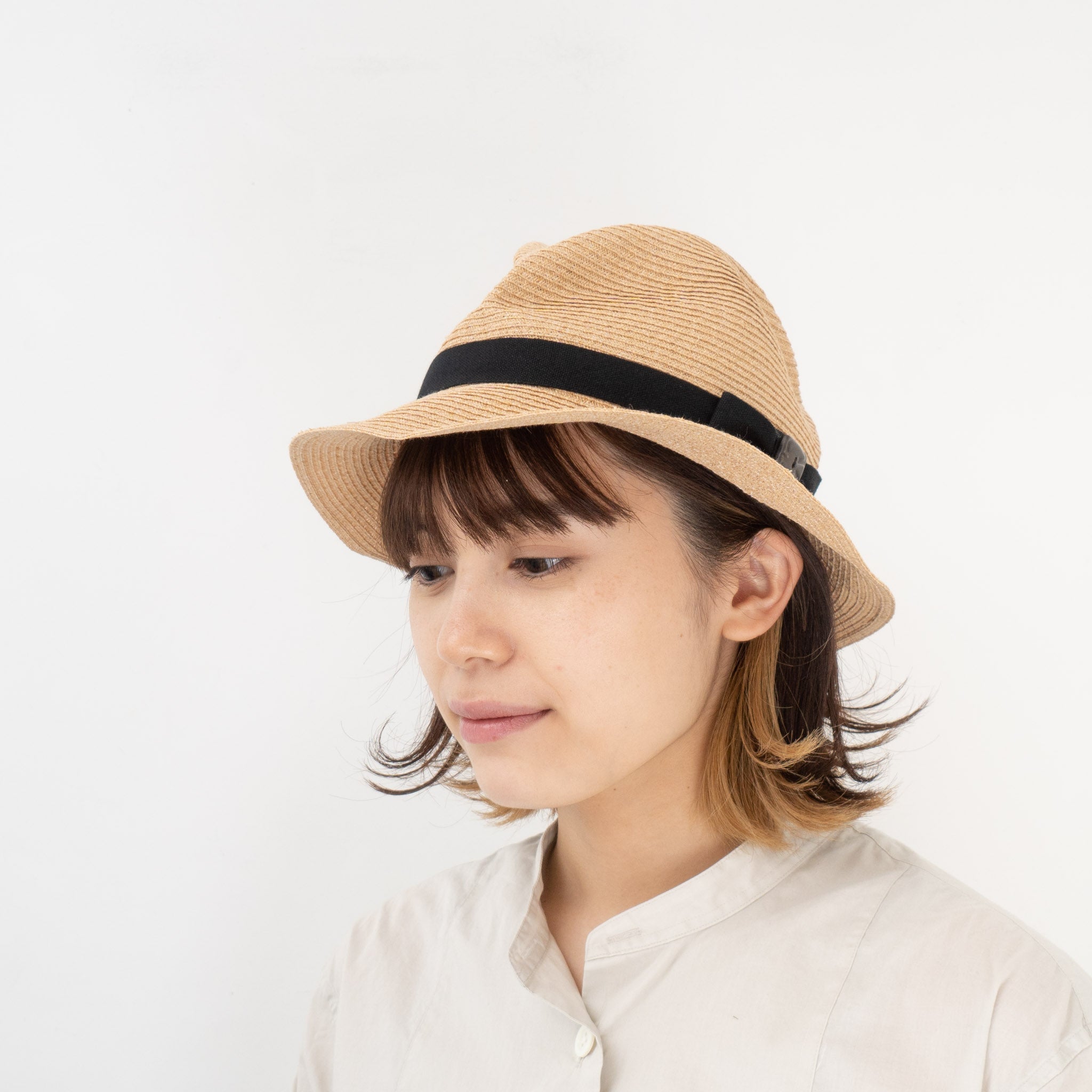 ファッション通販】 mature ha. BOXED HAT raffia 6cm brim cerkafor.com