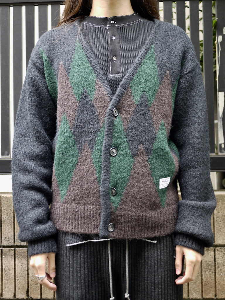 JieDa × elephant TRIBAL fabrics CARDIGAN