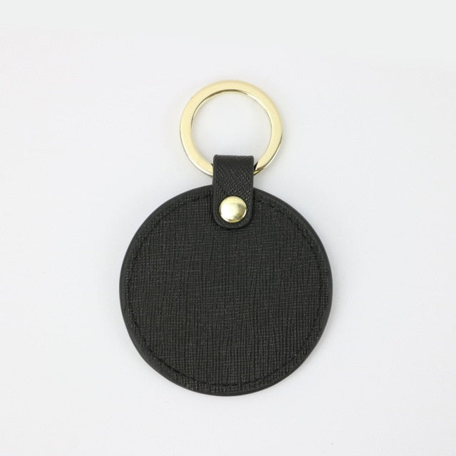 saffiano leather keychain