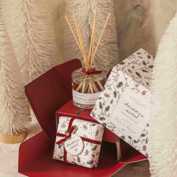 Castelbe Gilded Snow Gift Set - Christmas Sandalwood｜Castelbel 鍍金雪花香氛禮盒 - 聖誕檀香