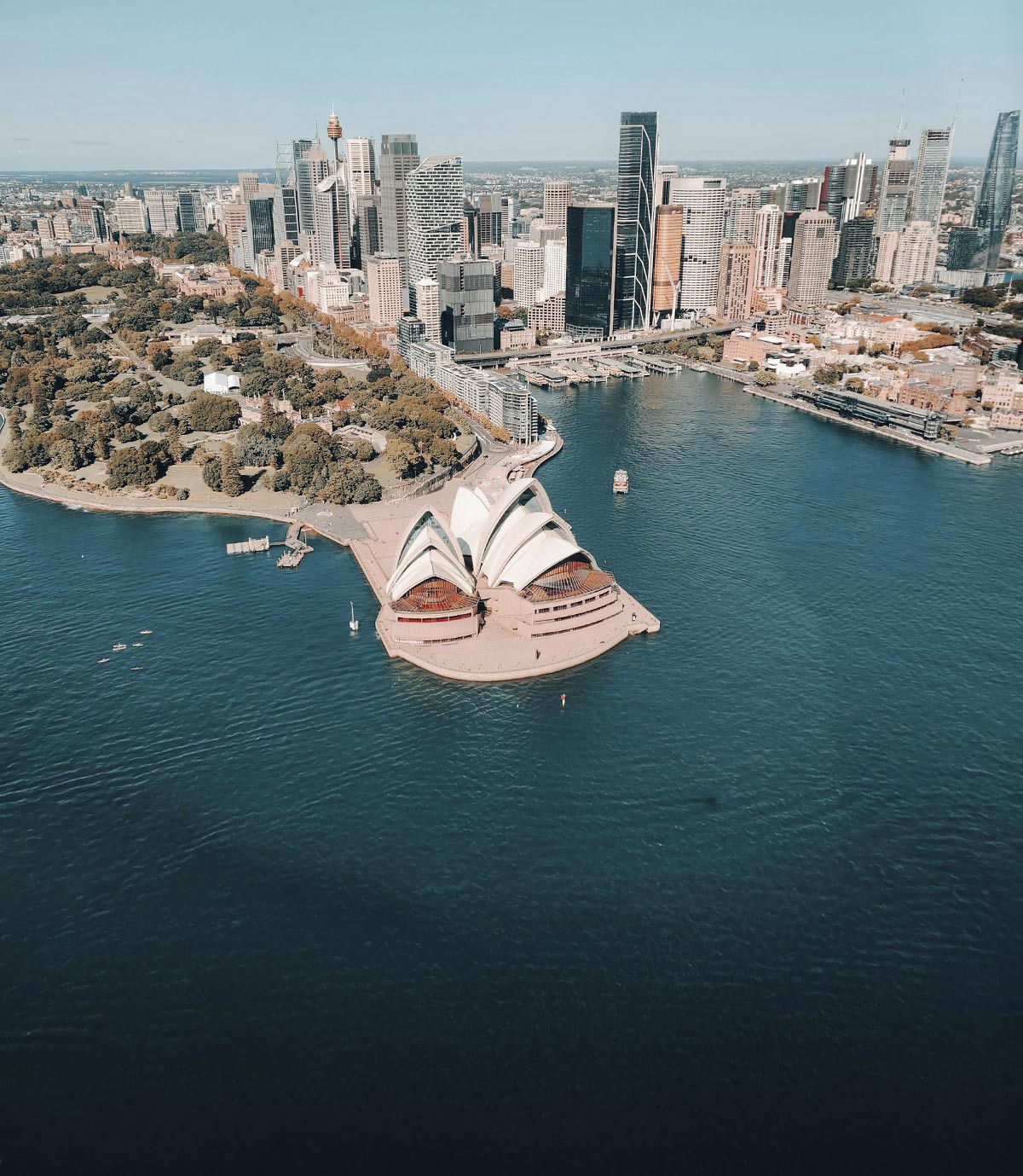 Skyview of Sydney Opera House