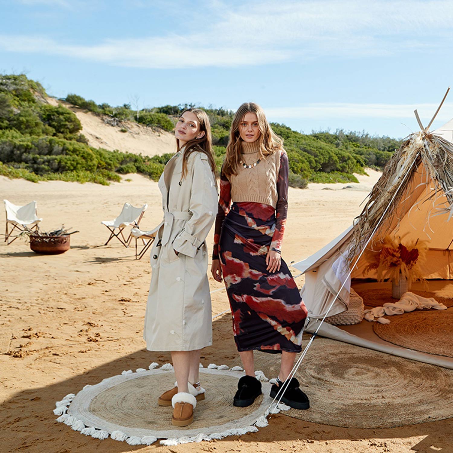 Models Wearing UGG Boots in the Australian Outdoors