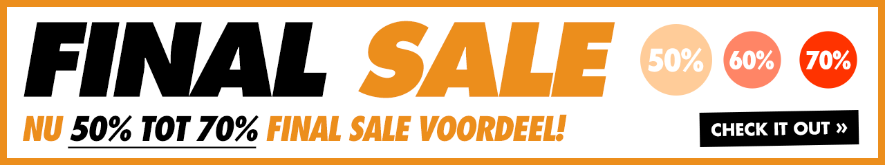 FINAL SALE. Nu 50% tot 70% FINAL SALE voordeel!