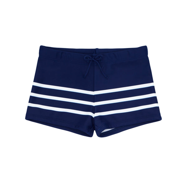 boys navy breton stripe brief | minnow swim – Minnow - Wholesale