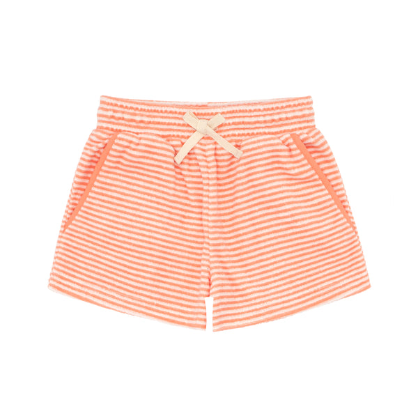 boys calypso coral stripe french terry short – Minnow - Wholesale