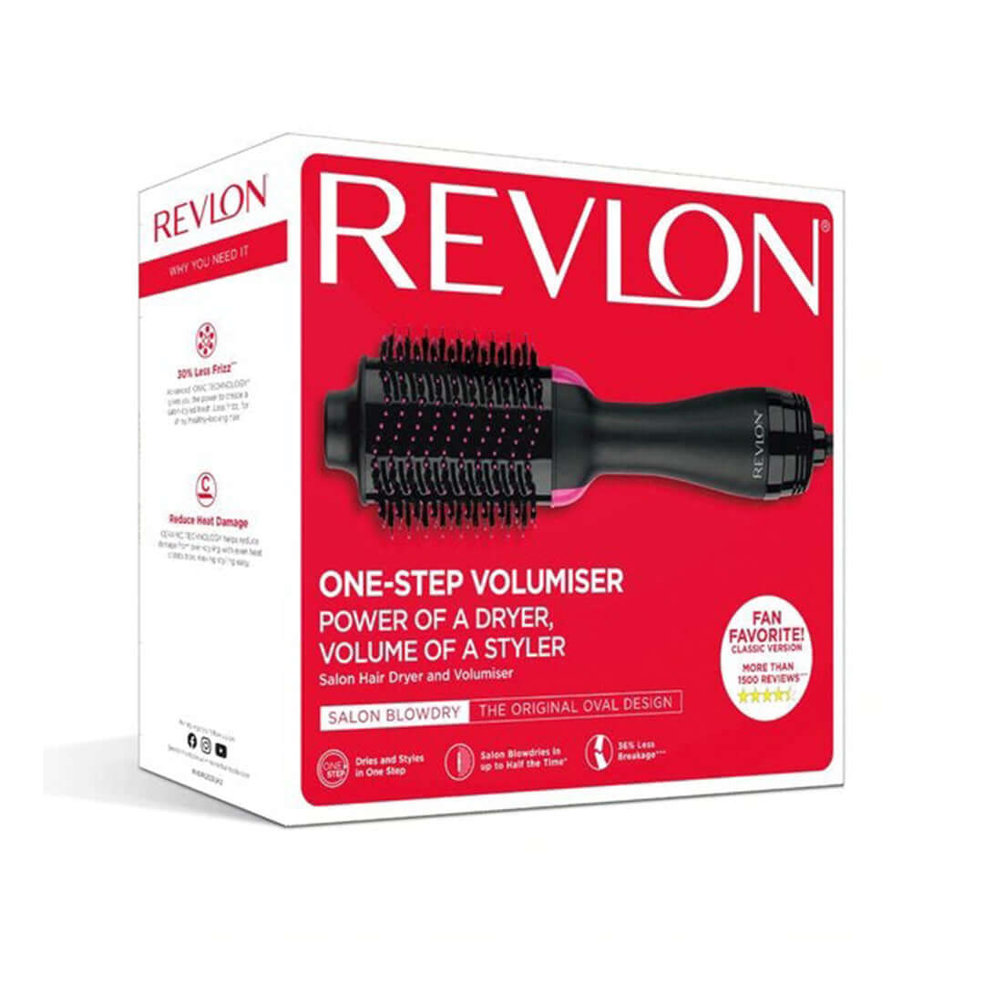 One-Step Hair Dryer Volumizer Hot Air Brush - Black - Revlon | Shopaholic