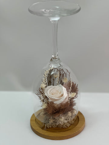 Dried Flower Glass Decoration
