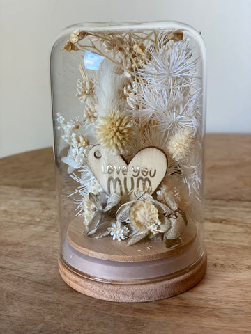 Dried flower dome for mothers day