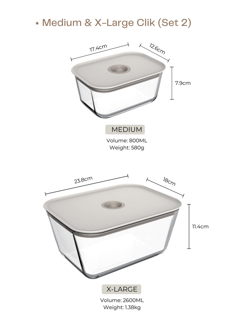 Neoflam CLIK Container Set 