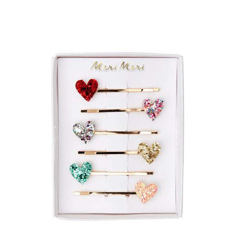 Meri Meri Heart Hair Slides