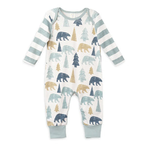Bear Mountain Baby Boy Cotton Romper - Bella Vita