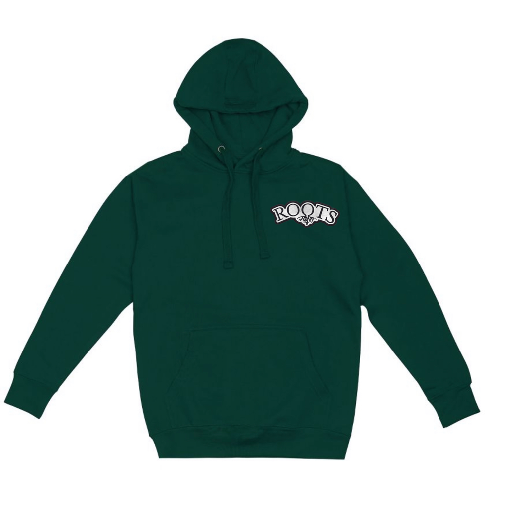 Roots hoodie green