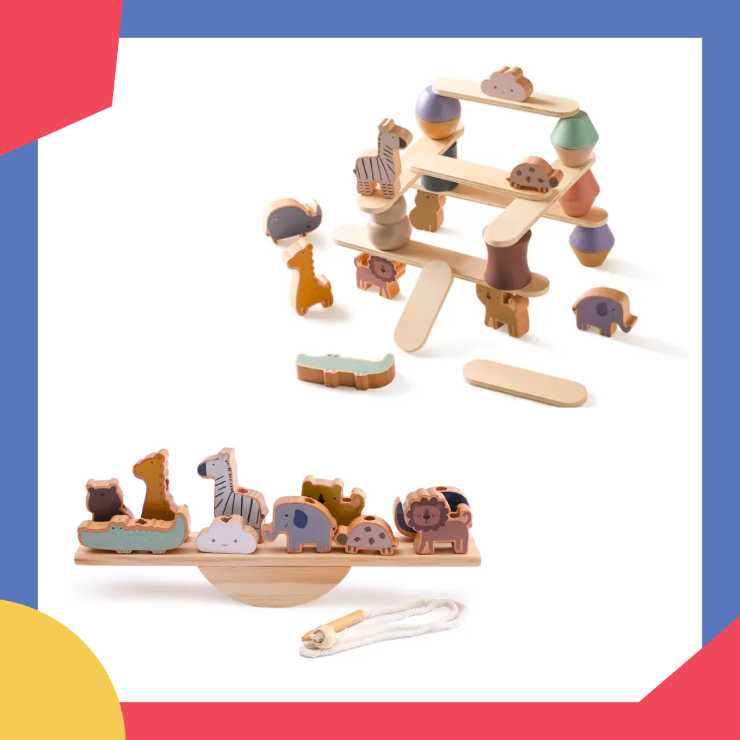 Jeux d'équilibre : Jeux d'adresse en bois - Jouet Montessori