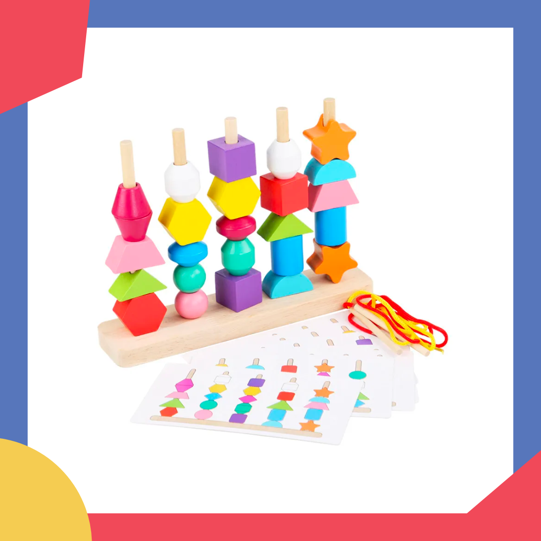 Jeu de puzzle en bois Montessori correspondance de couleurs et de form