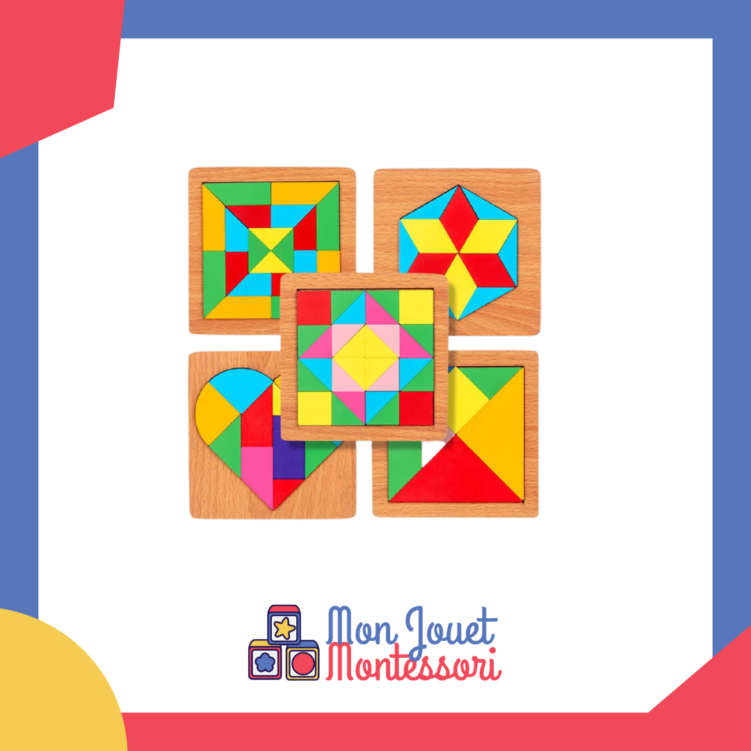 petites figurines : Sainte Famille - Tangram Montessori