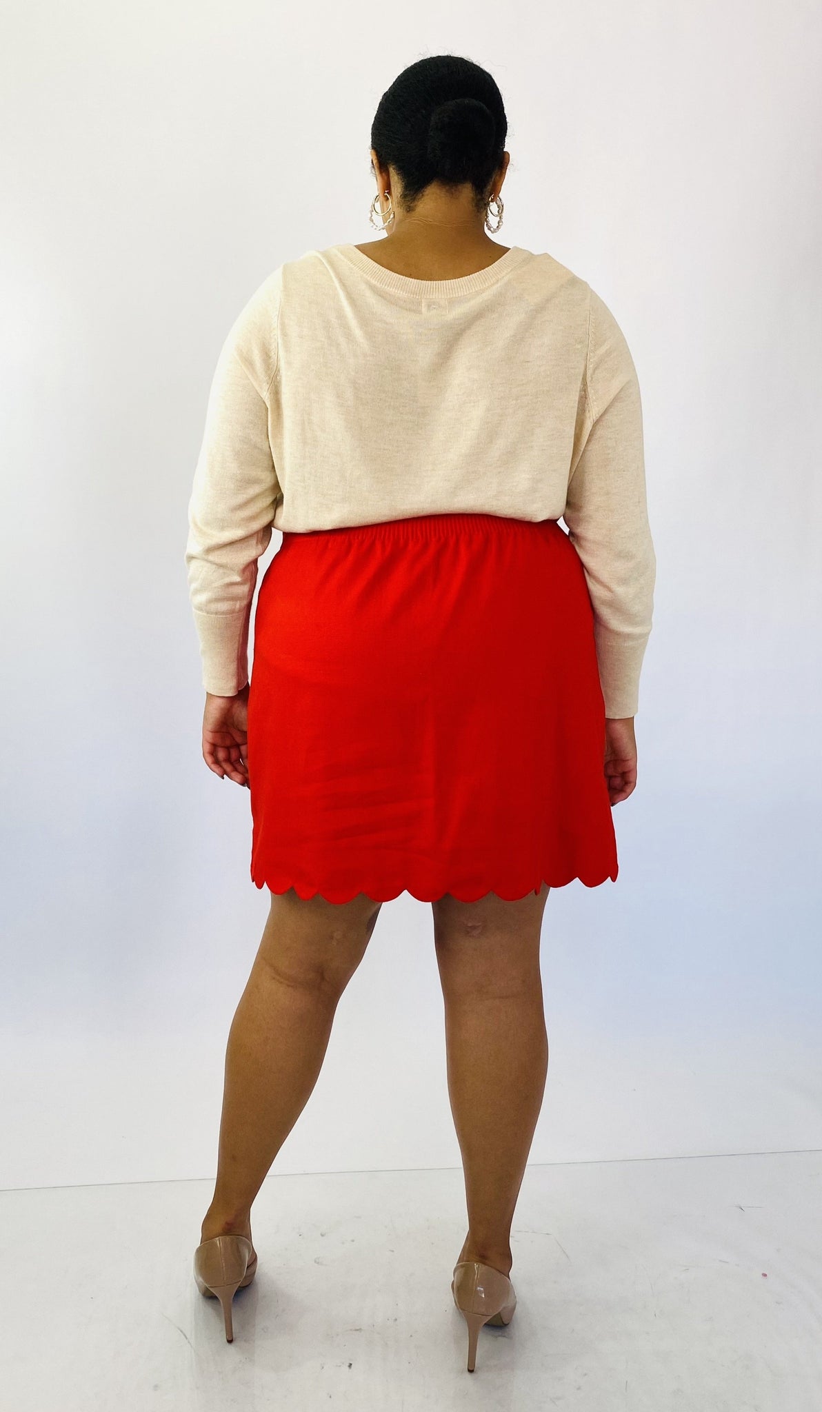 red skirt size 20