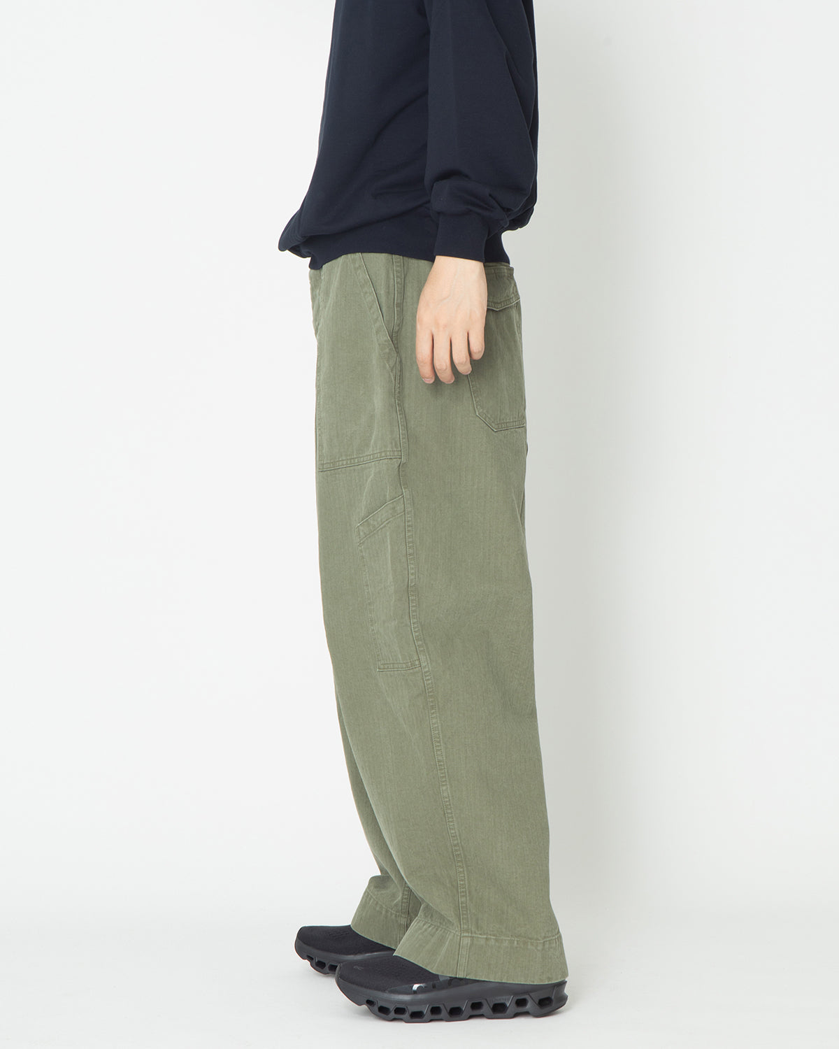 a.presse USAF Hemmed Bottoms 3 カーキ-