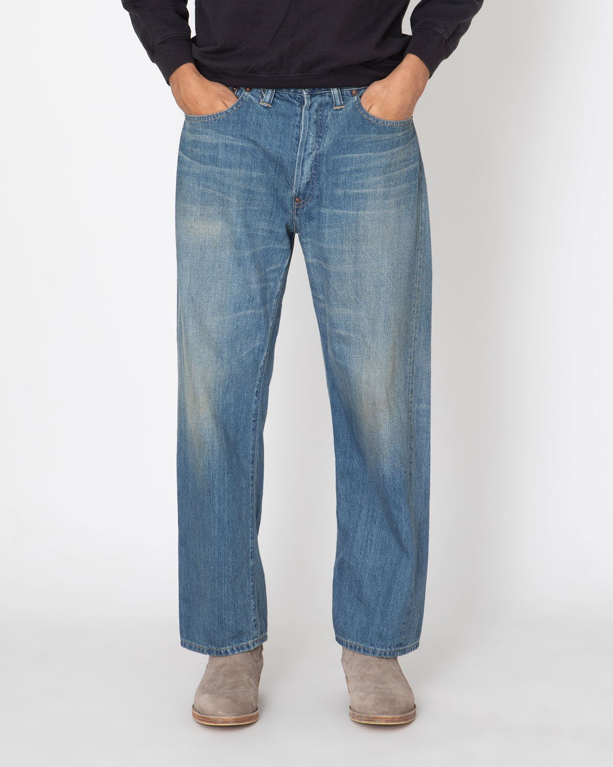 NO.2 WASHED DENIM PANTS