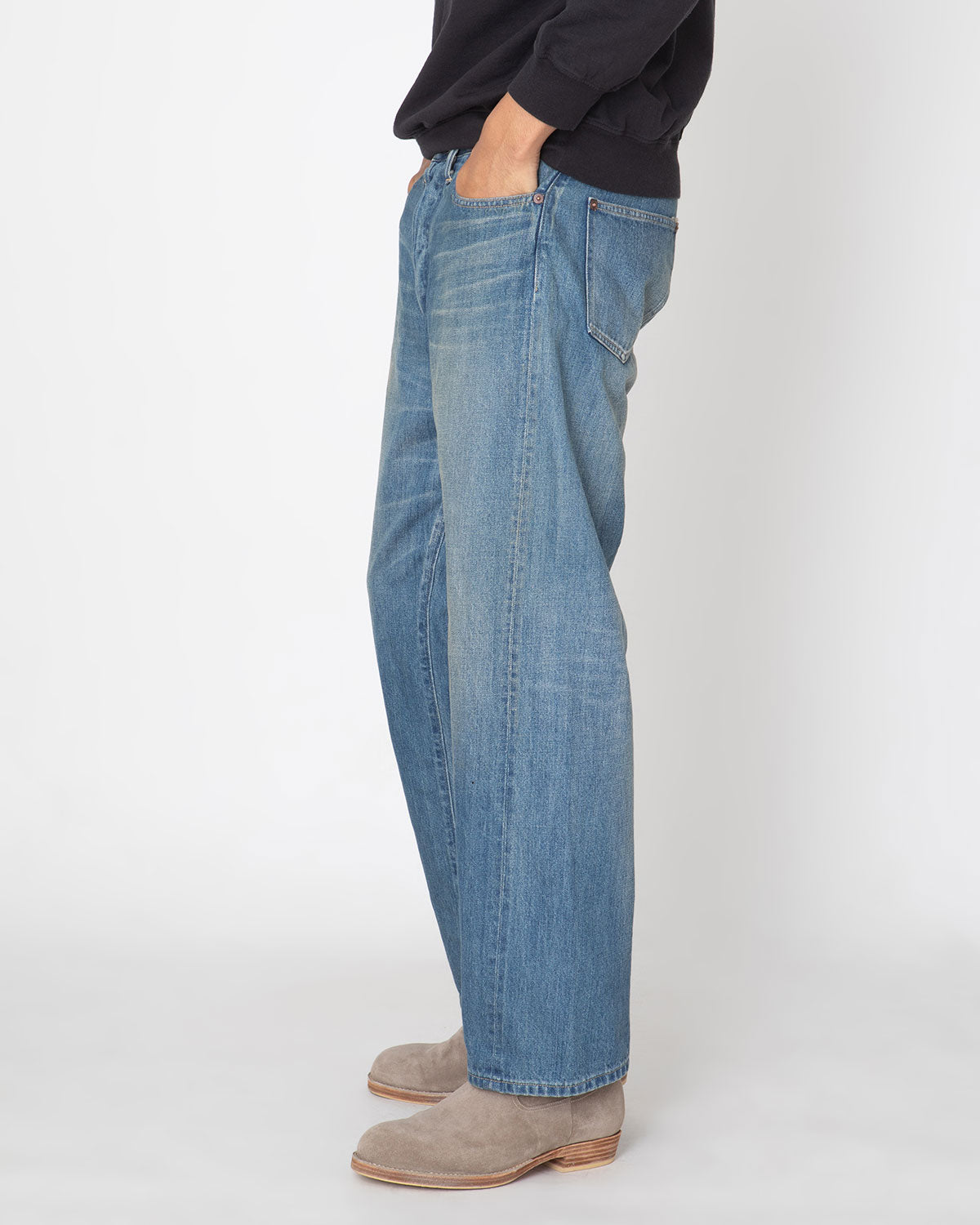 NO.2 WASHED DENIM PANTS