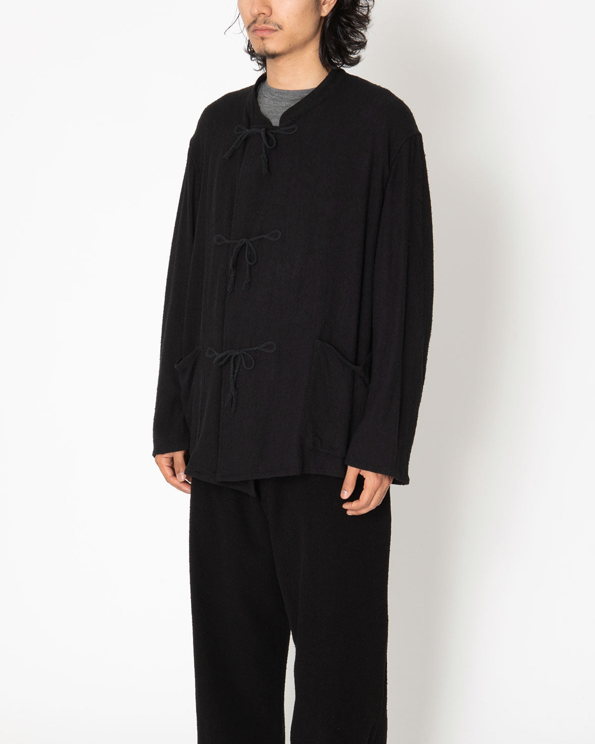 COMOLI 23ss シルクネップビエラチャイナジャケット-