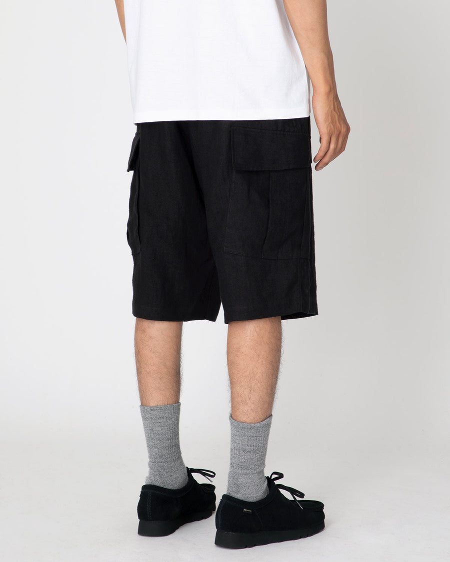 COMOLI CANAPA CARGO SHORTS 3-