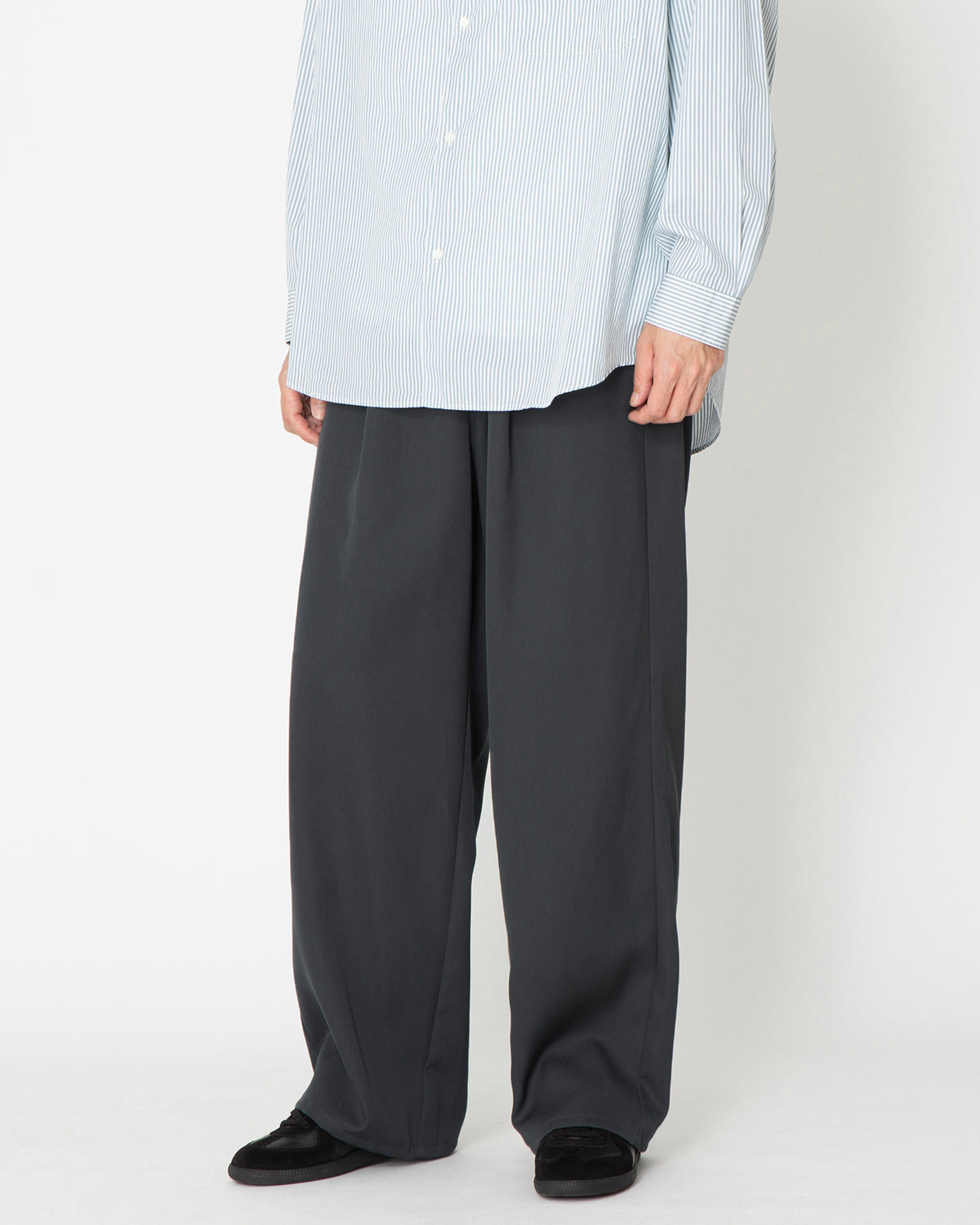 scale off wool wide chef pants グラフペーパー | www.forstec.com