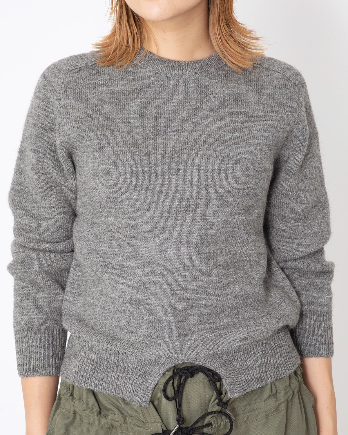 JUNMIKAMI CREW NECK KNIT 赤-