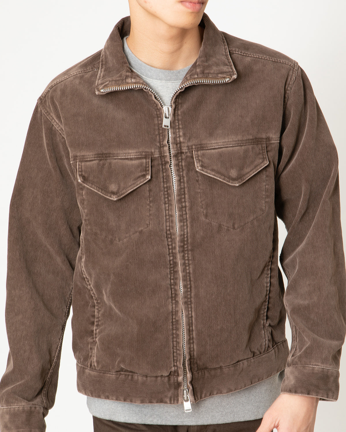 TRUCKER BLOUSON T/C CORD SOLFUR DYED VW-