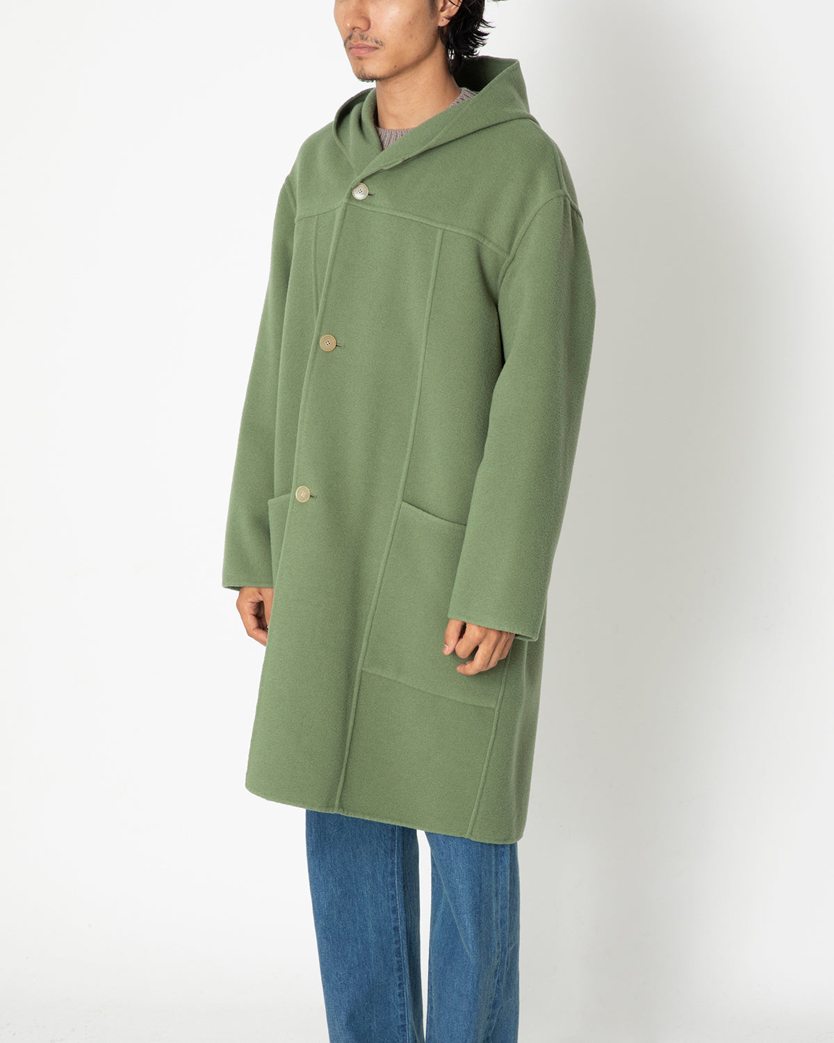 AURALEE コート16aw HEAVY MELTON HOODED COAT - ジャケット/アウター