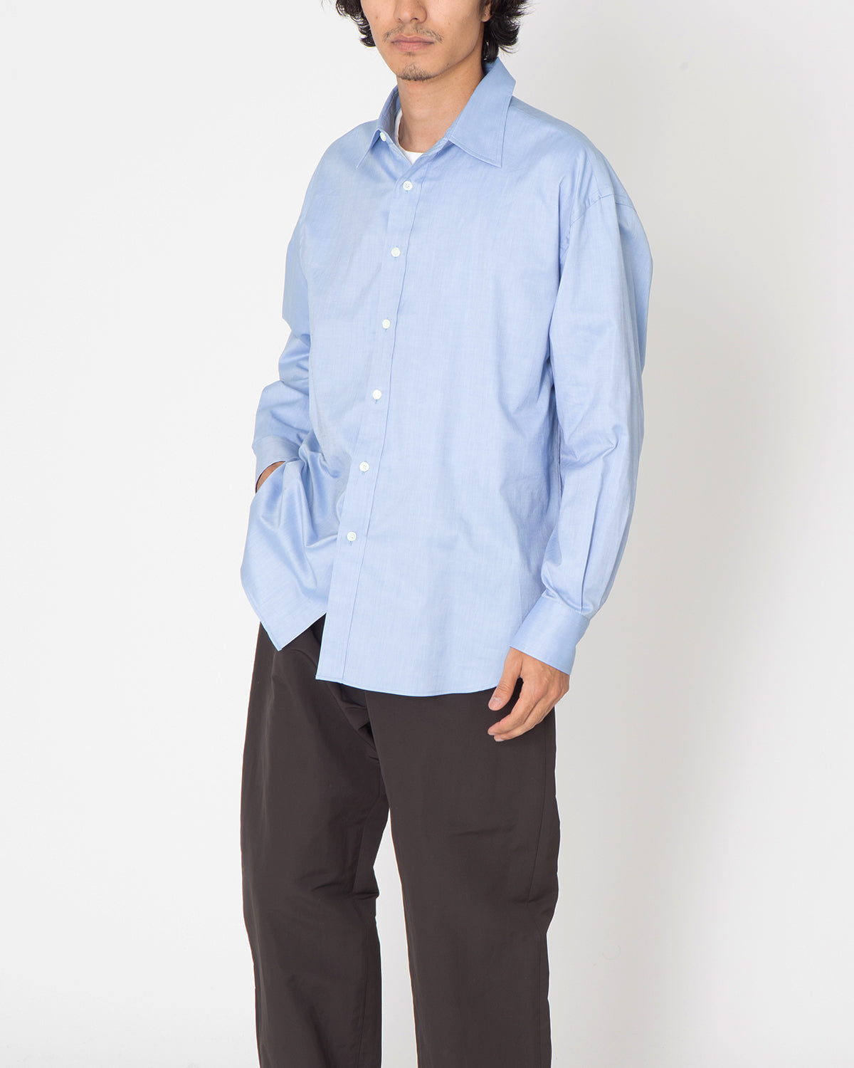 オーラリー AURALEE FINX OX CHAMBRAY SHIRTS-