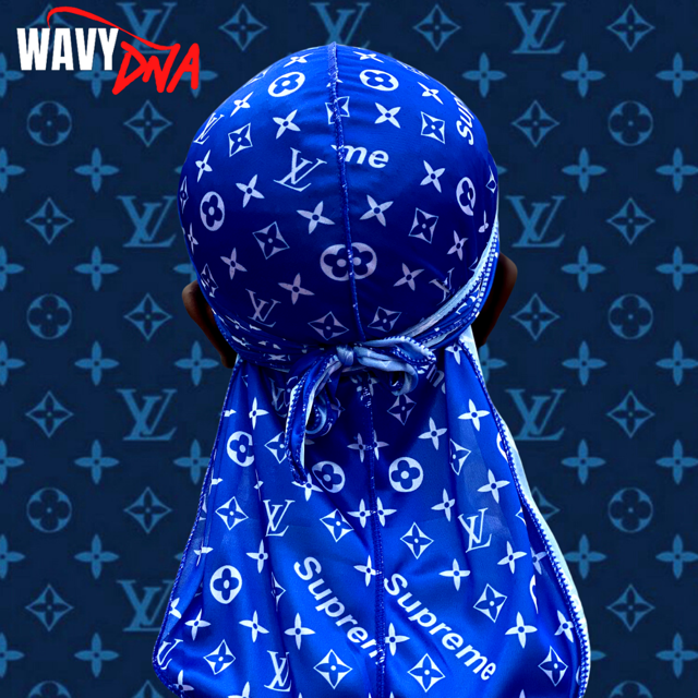 Silky Designer Supreme X LV Print Durag - Most Hated Waves