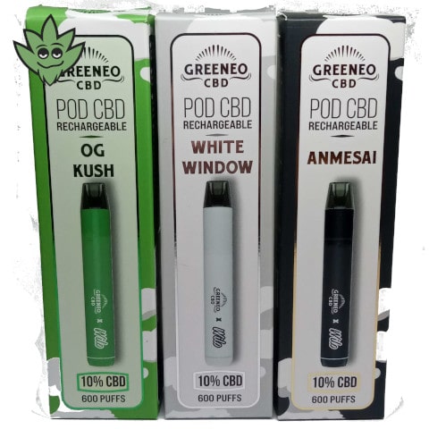 E-cigarette rechargeable CBD Greeneo i| tristancbd.com®